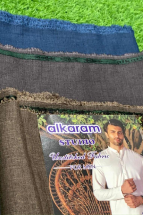 ALKARAM Mid Summer Slub Wash And Wear