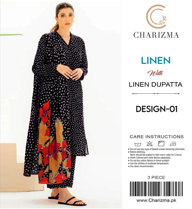 CHARIZMA LINEN WITH LINEN DUPATTA