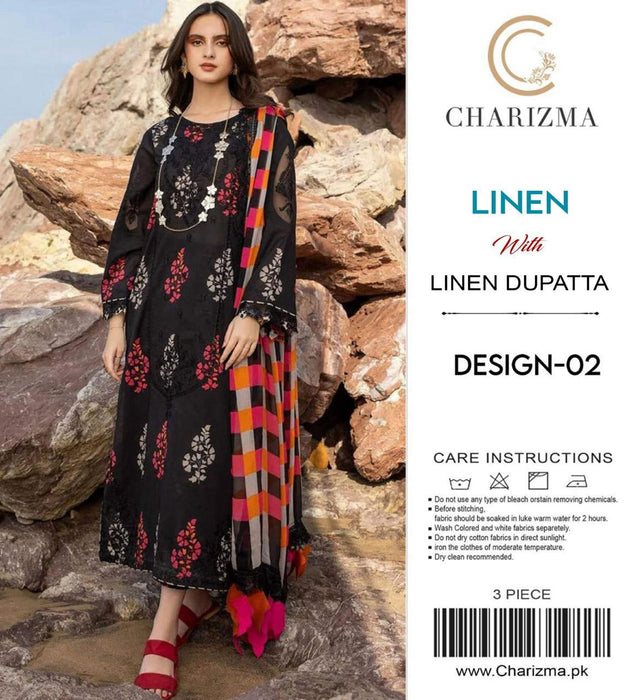 CHARIZMA LINEN WITH LINEN DUPATTA