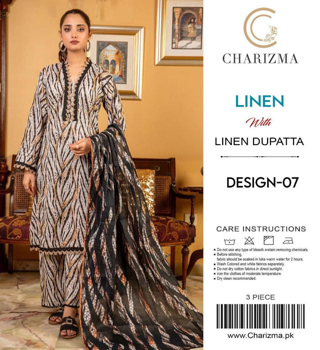 CHARIZMA LINEN WITH LINEN DUPATTA