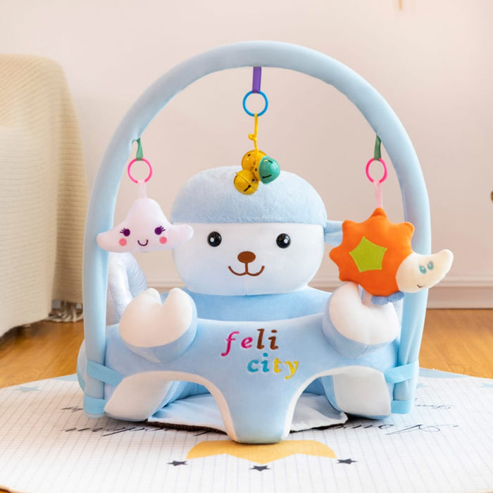 Infant Floor Seat with Rattle Toy Bar