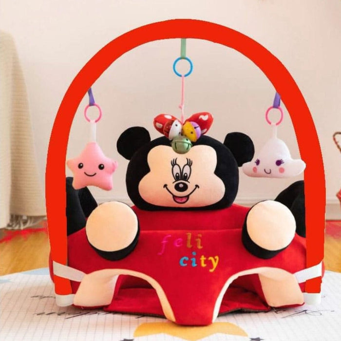 Infant Floor Seat with Rattle Toy Bar