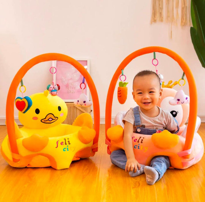 Infant Floor Seat with Rattle Toy Bar