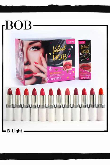 Bob Lipsticks 12 pcs Pack