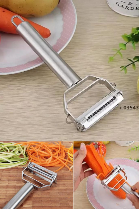 Stainless Steel Vegetable Peeler and Julienne Cutter