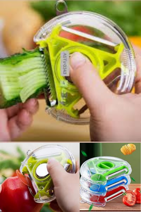 3-in-1 Multifunctional 360-Degree Rotary Vegetable Peeler